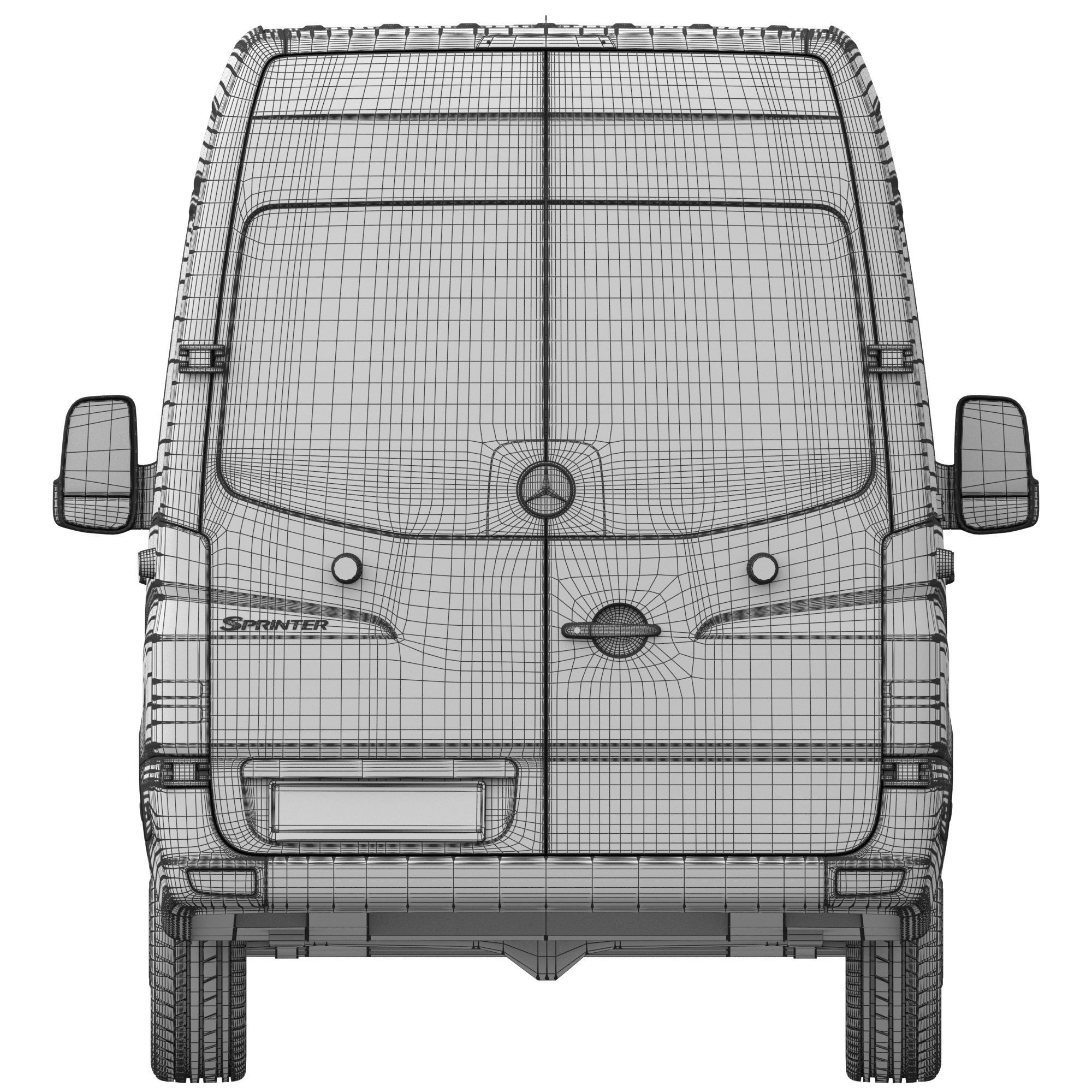 Mercedes-Benz Sprinter Minibus L4H2 3D model_17