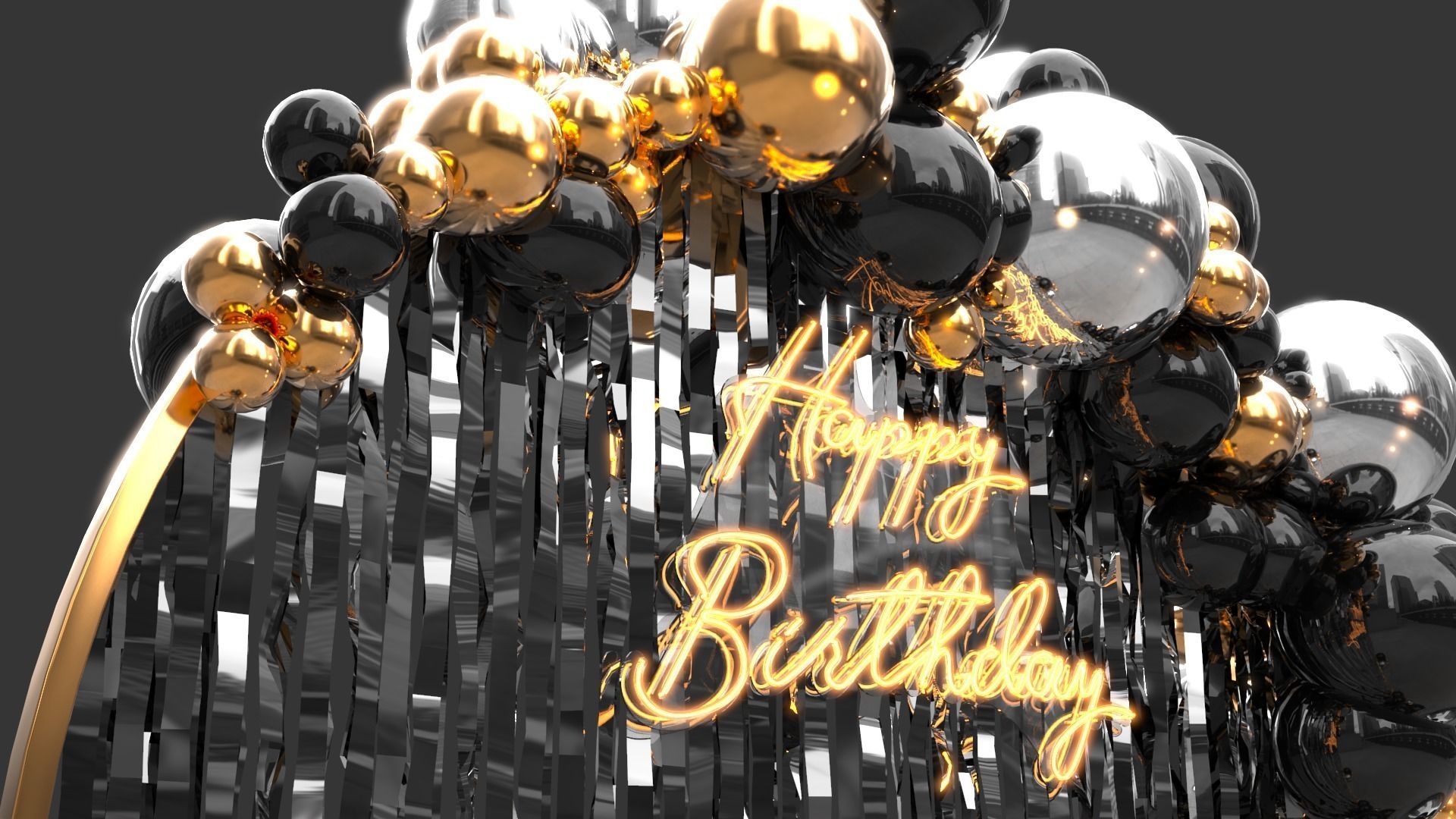 Balloon Arch 2 3D model_2