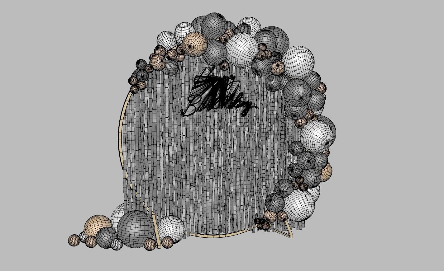 Balloon Arch 2 3D model_6