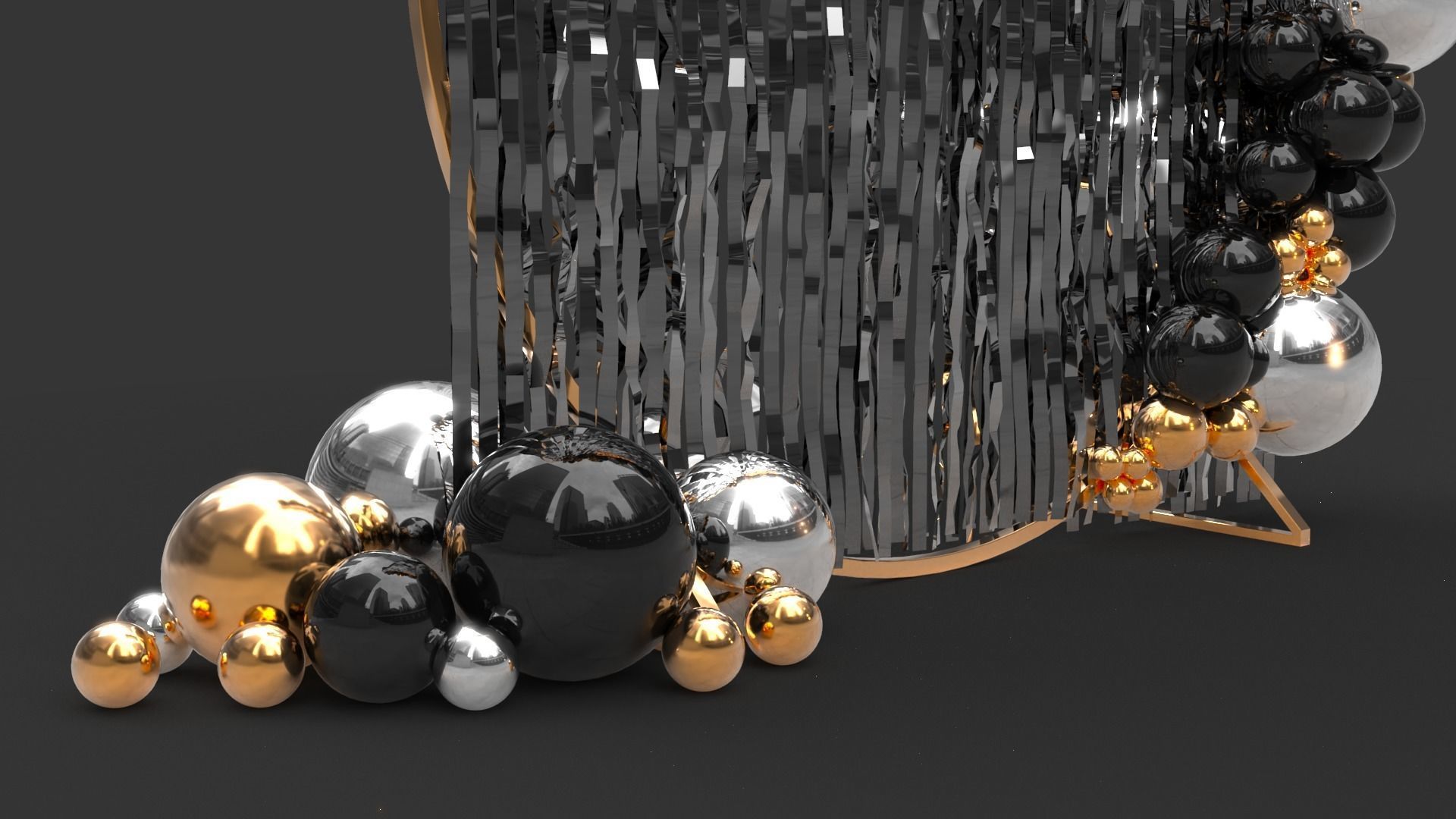 Balloon Arch 2 3D model_3