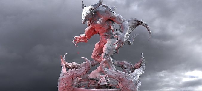 Hell Bound Demon Lizard 1 3D model