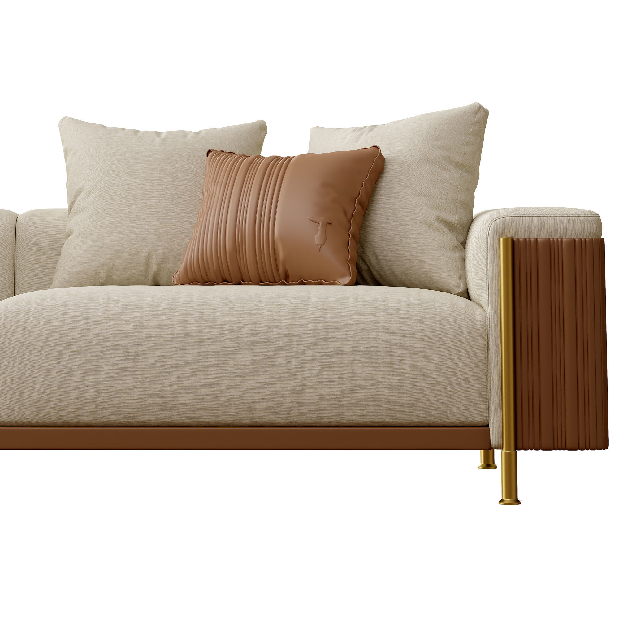 The Deven Trussardi sofa Low-poly 3D model_1