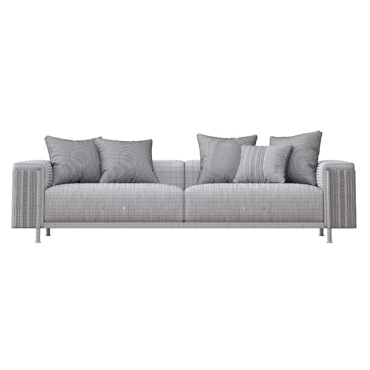 The Deven Trussardi sofa Low-poly 3D model_5
