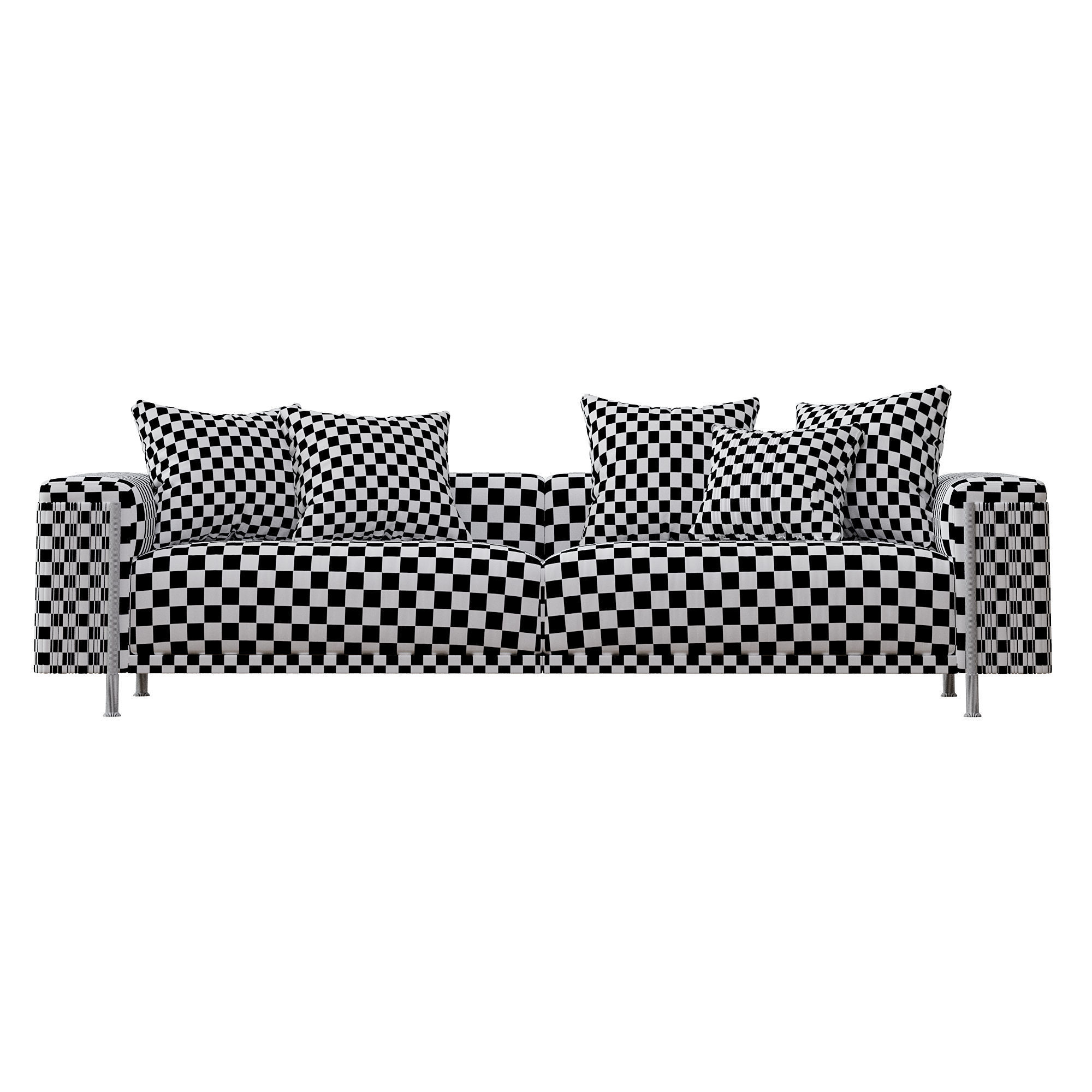 The Deven Trussardi sofa Low-poly 3D model_4