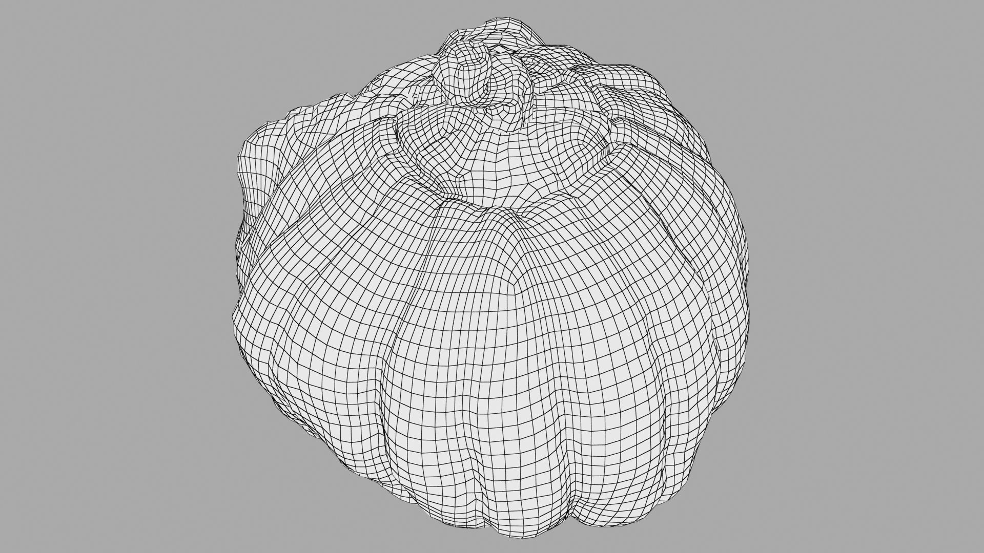 Pumpkin halloween with glowing eyes Low-poly 3D model_32