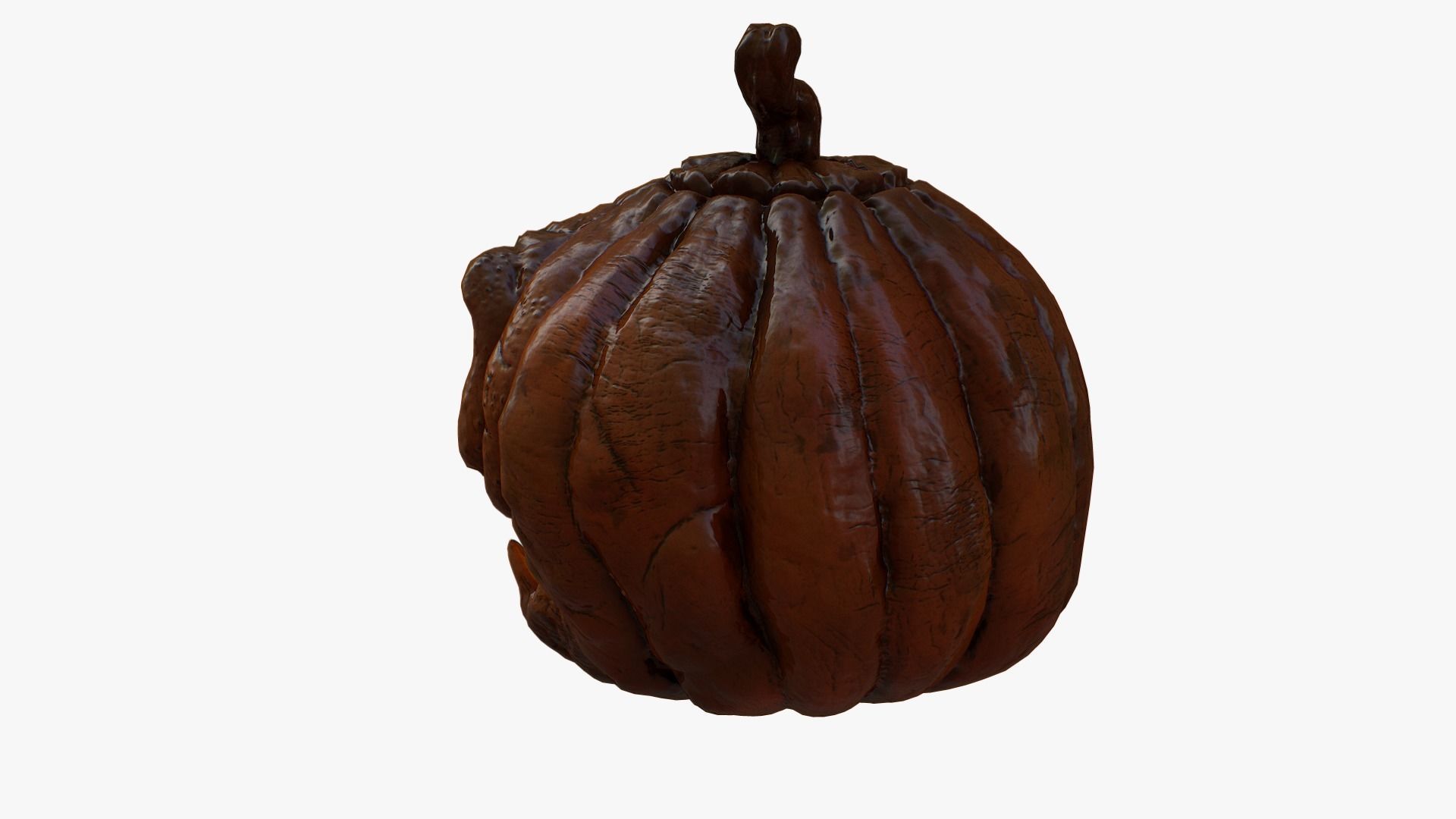 Pumpkin halloween with glowing eyes Low-poly 3D model_5