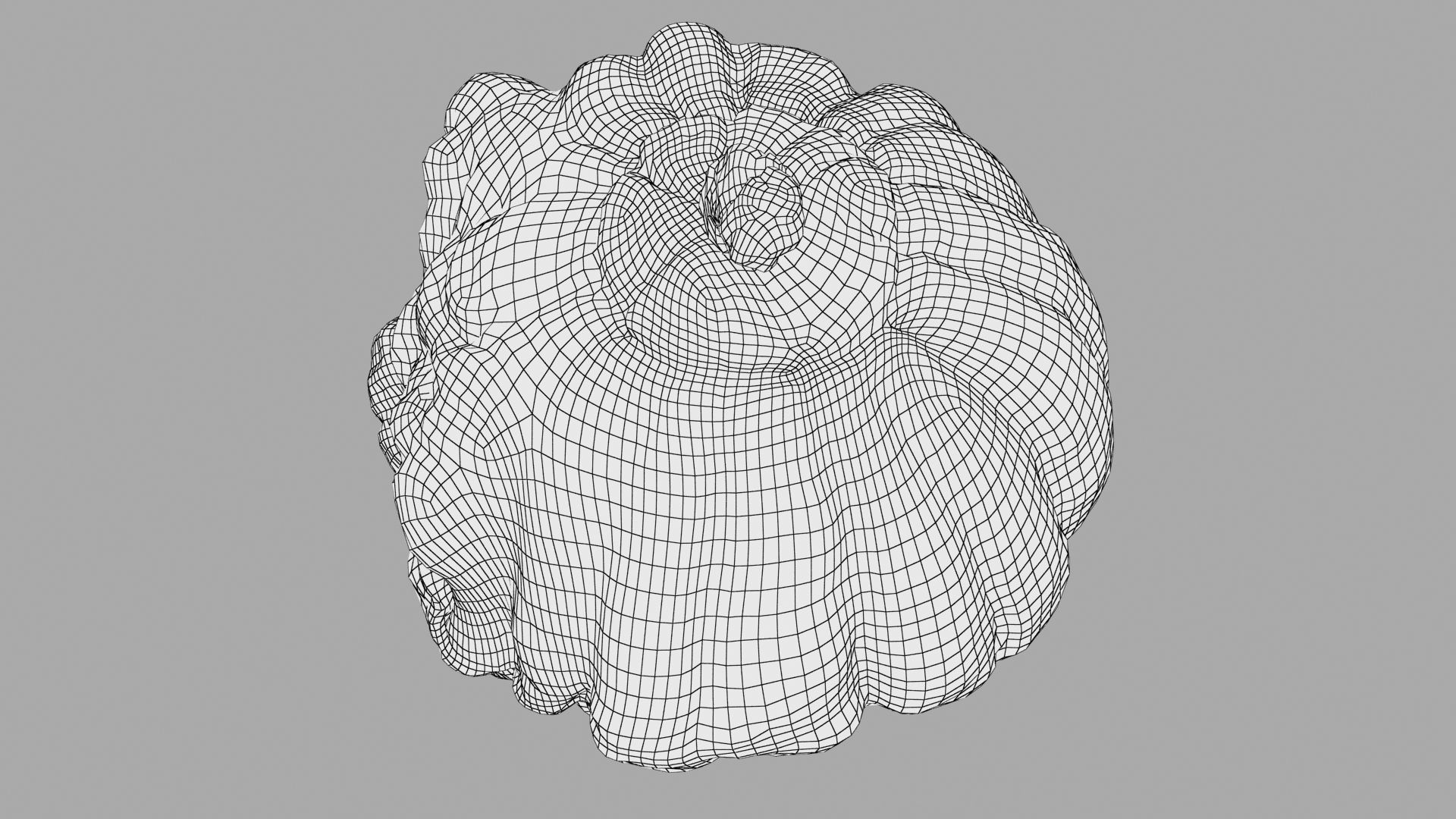 Pumpkin halloween with glowing eyes Low-poly 3D model_31