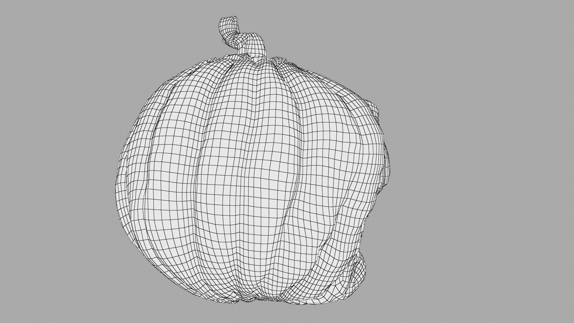 Pumpkin halloween with glowing eyes Low-poly 3D model_29