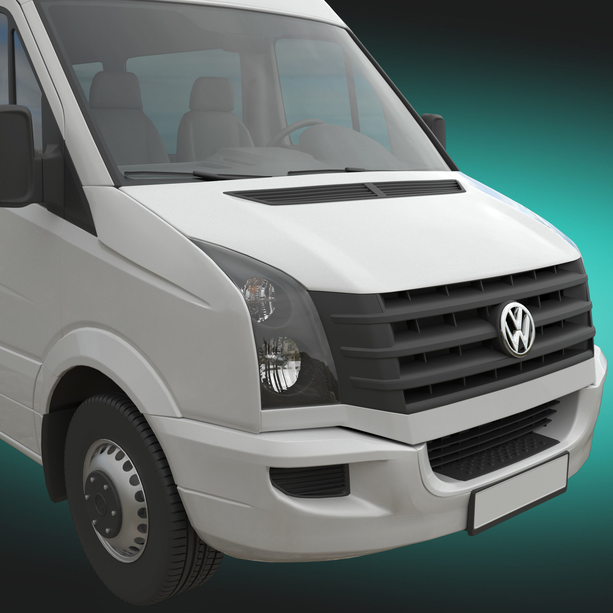 VW Crafter 2011 minibus MAXI 3D model_5