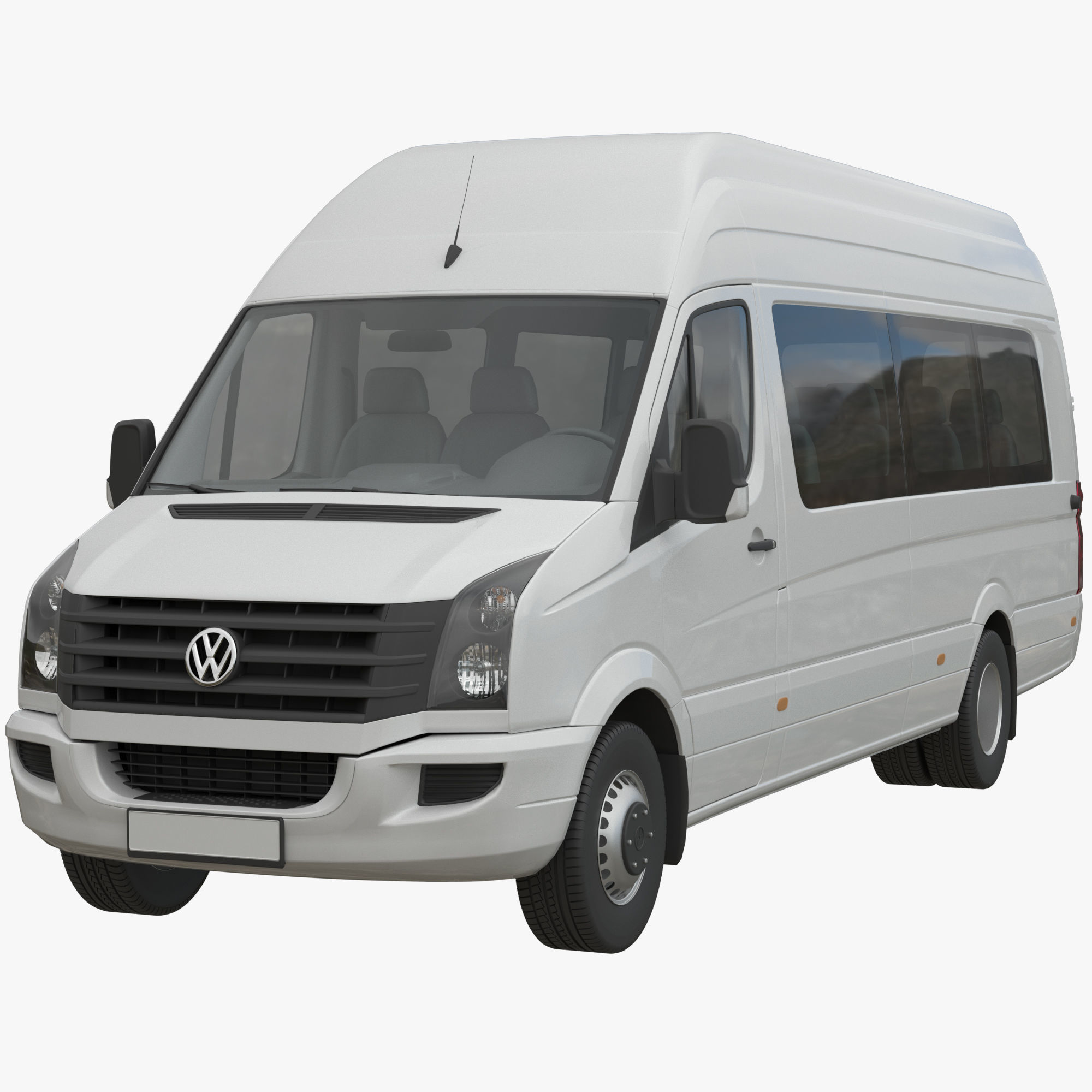 VW Crafter 2011 minibus MAXI 3D model_1