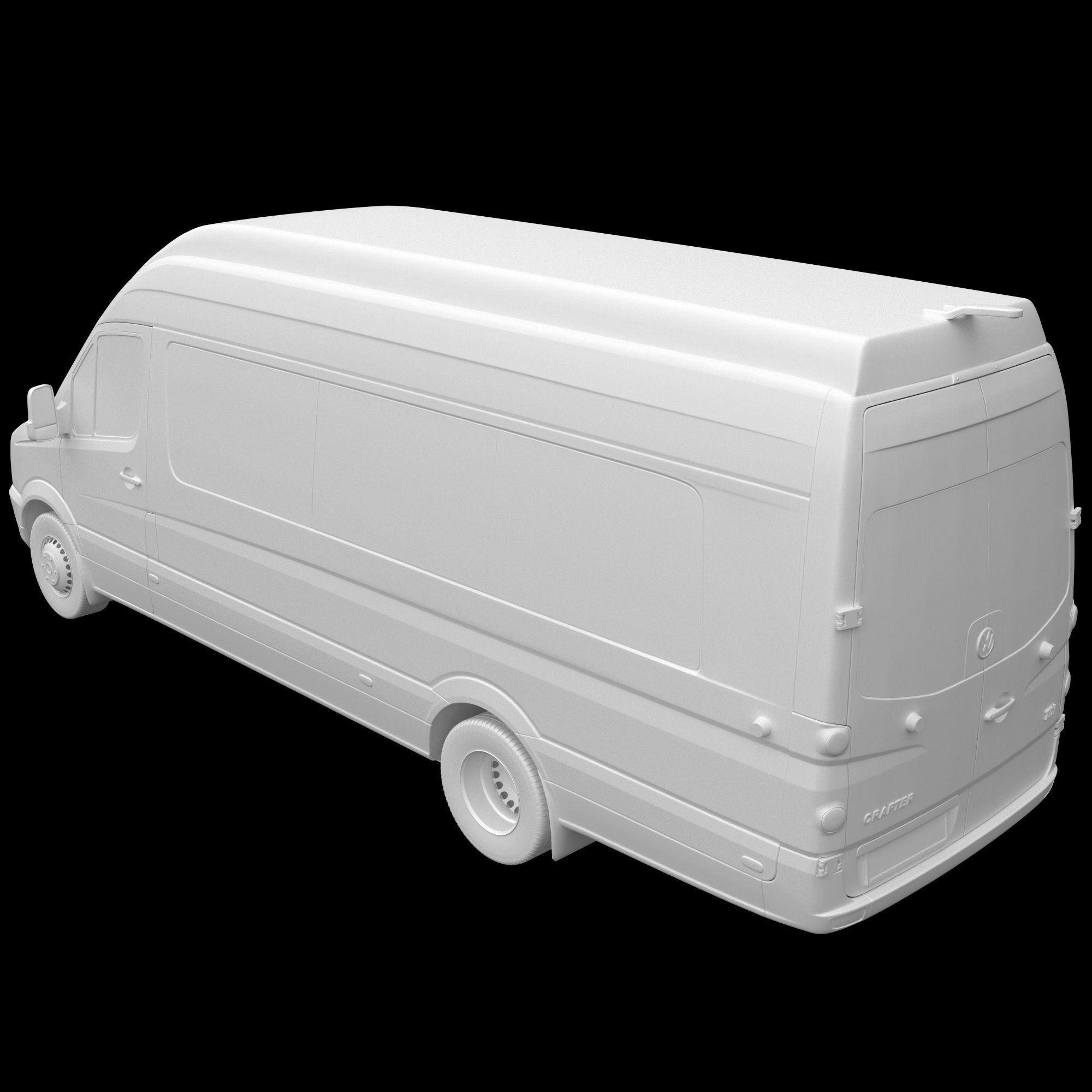 VW Crafter 2011 minibus MAXI 3D model_13