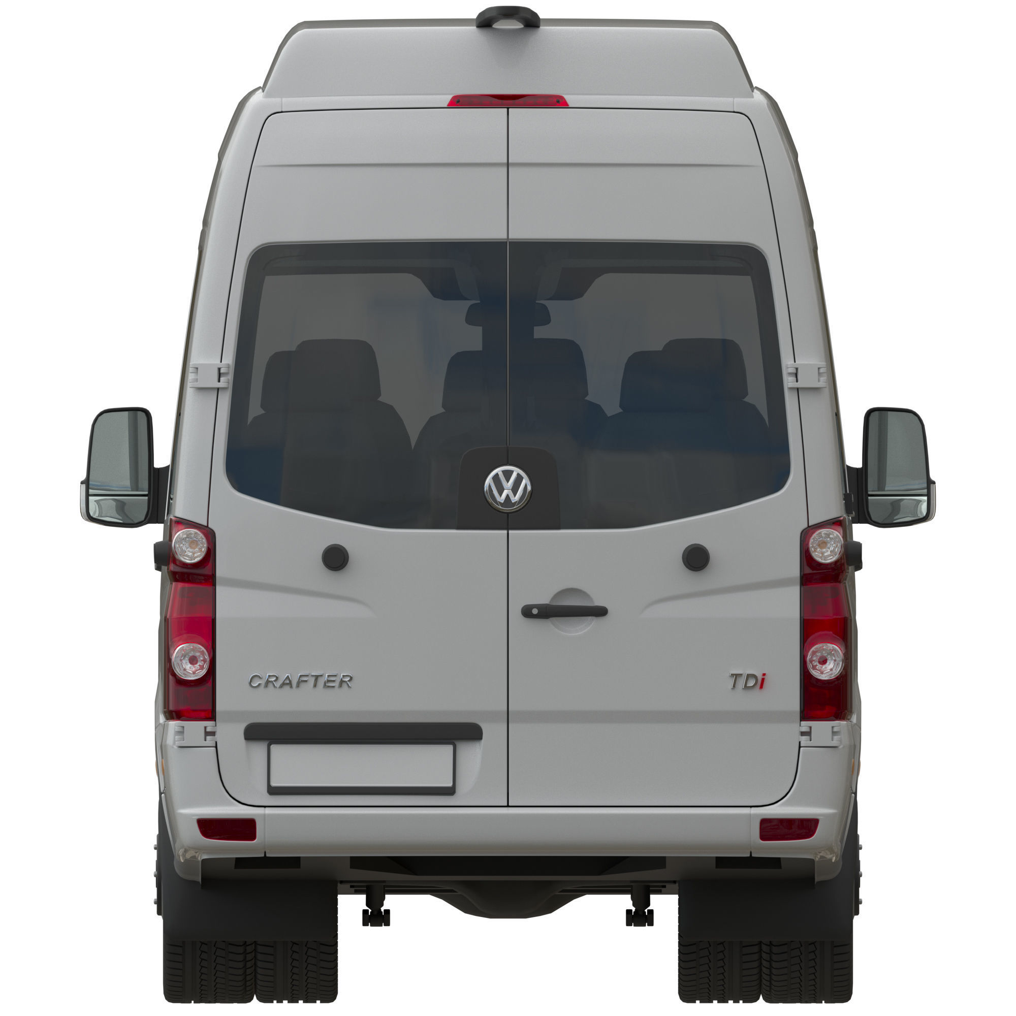 VW Crafter 2011 minibus MAXI 3D model_8