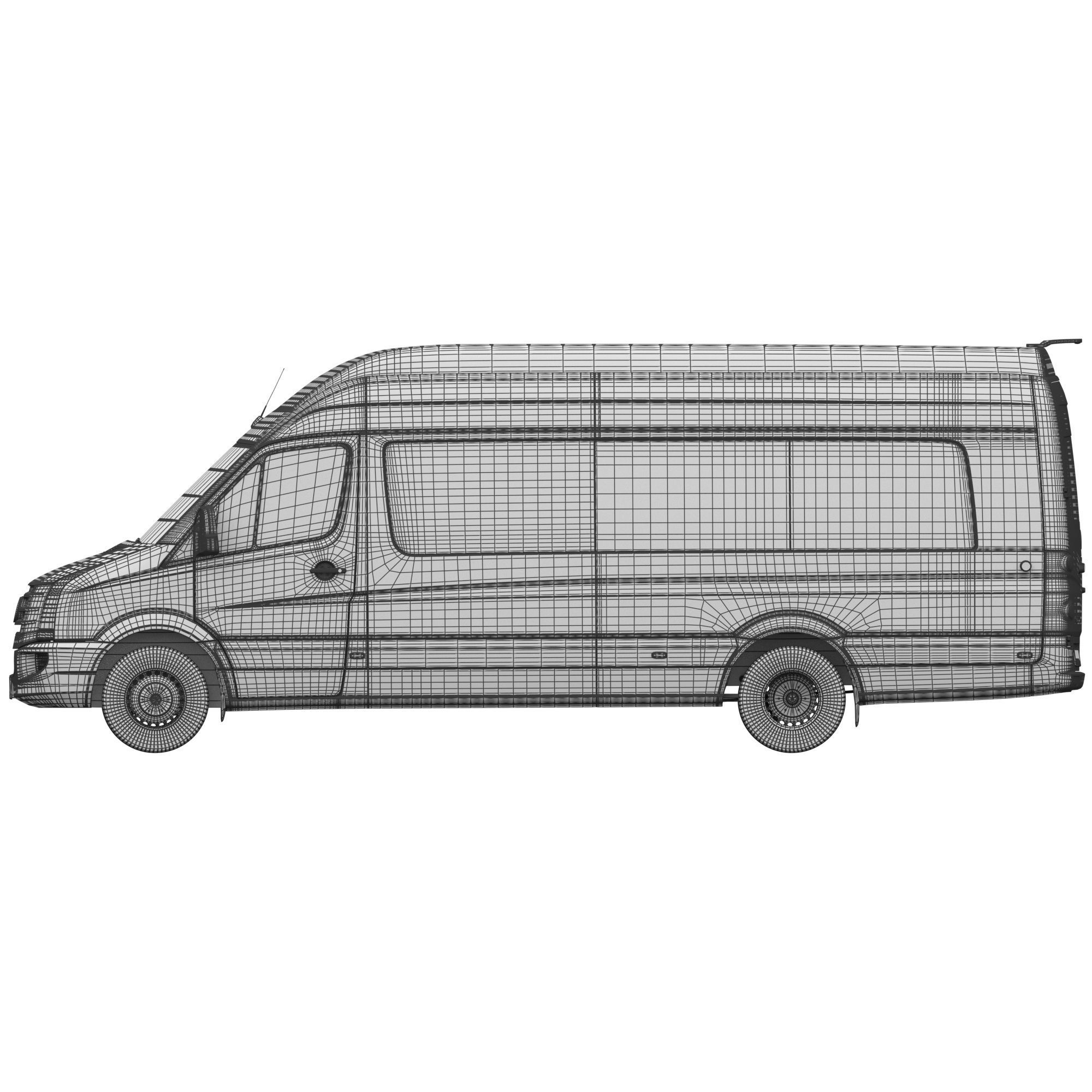 VW Crafter 2011 minibus MAXI 3D model_19