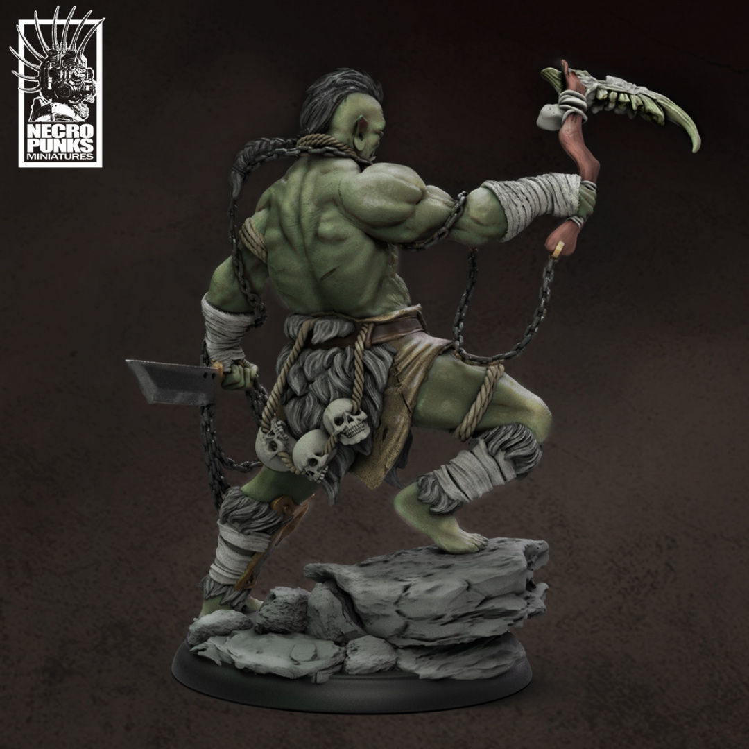 Orc Warrior 3D print model_1