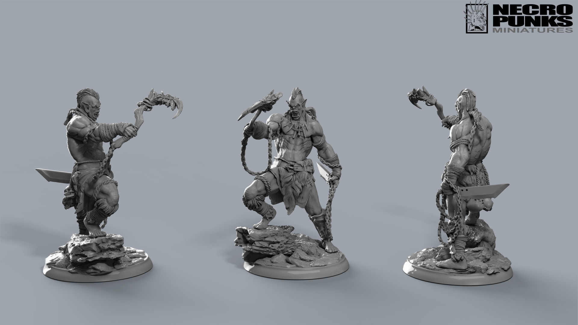 Orc Warrior 3D print model_2