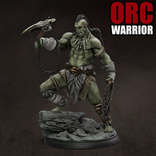 Orc Warrior 3D print model