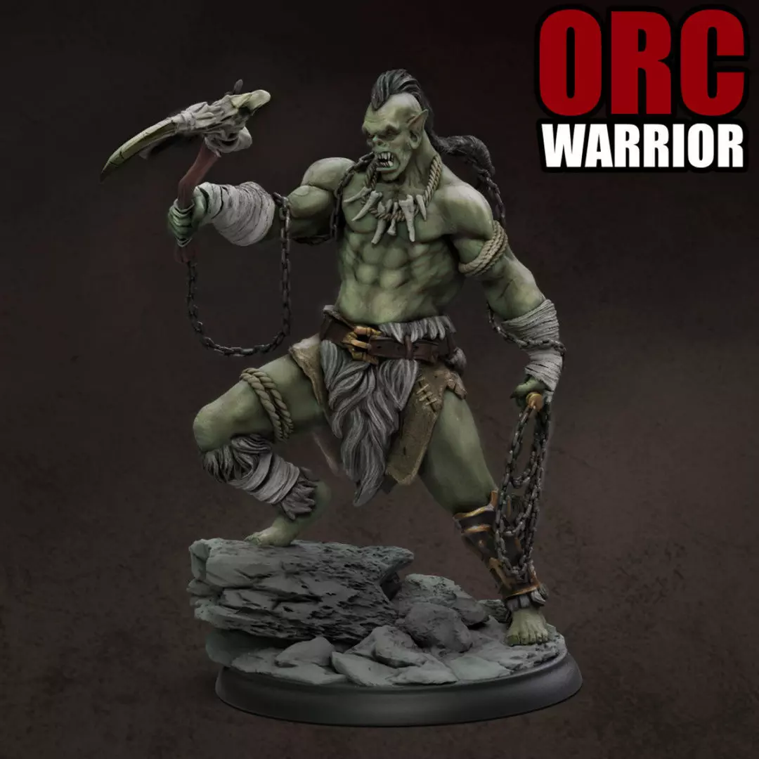 Orc Warrior 3D print model_0