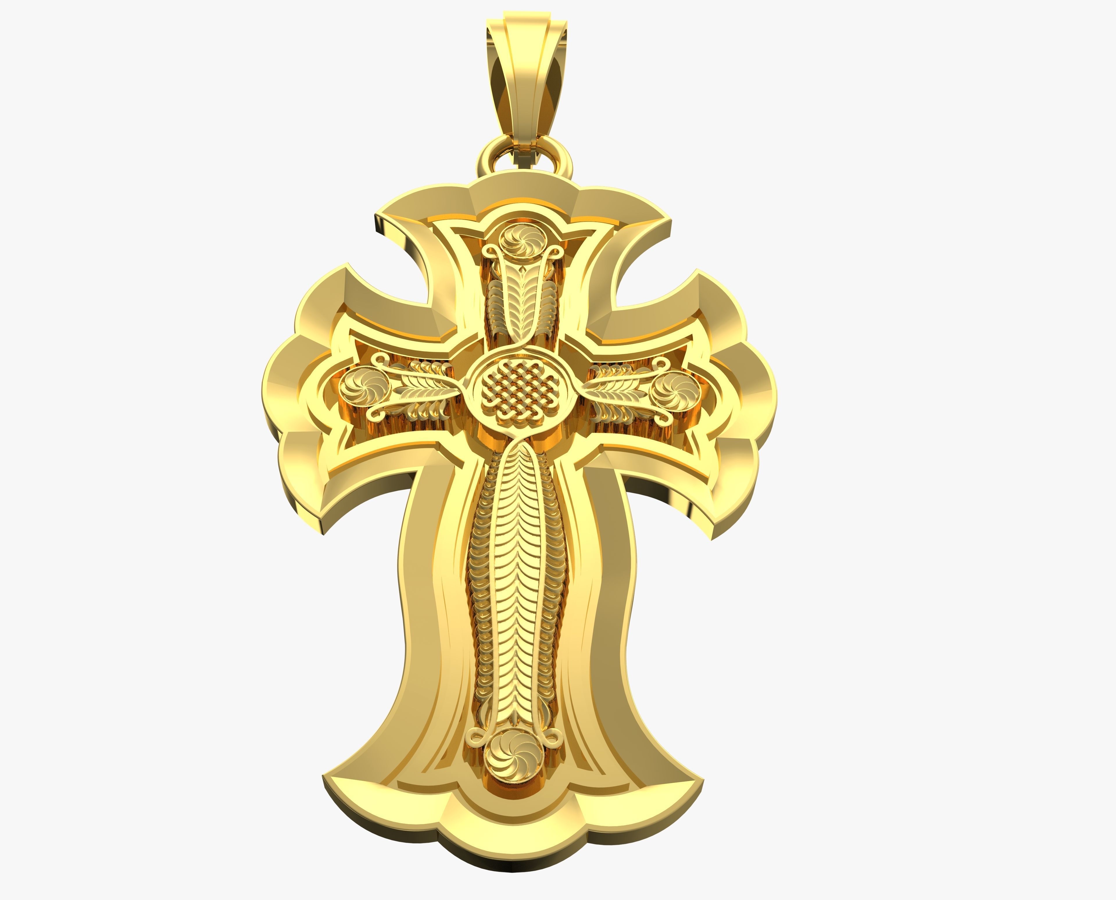 Jewelry Cross Khach Armenia  3D print model_2