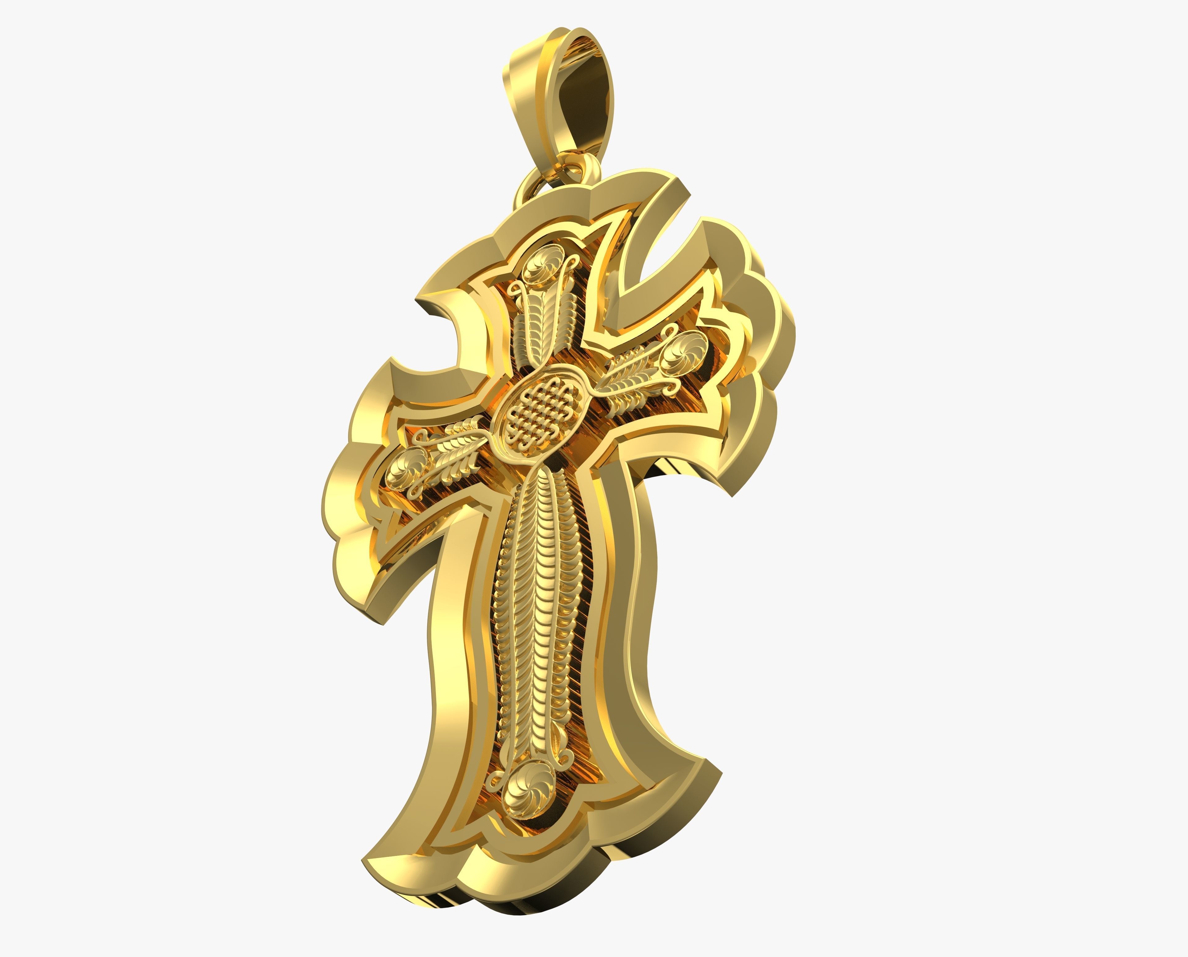 Jewelry Cross Khach Armenia  3D print model_7