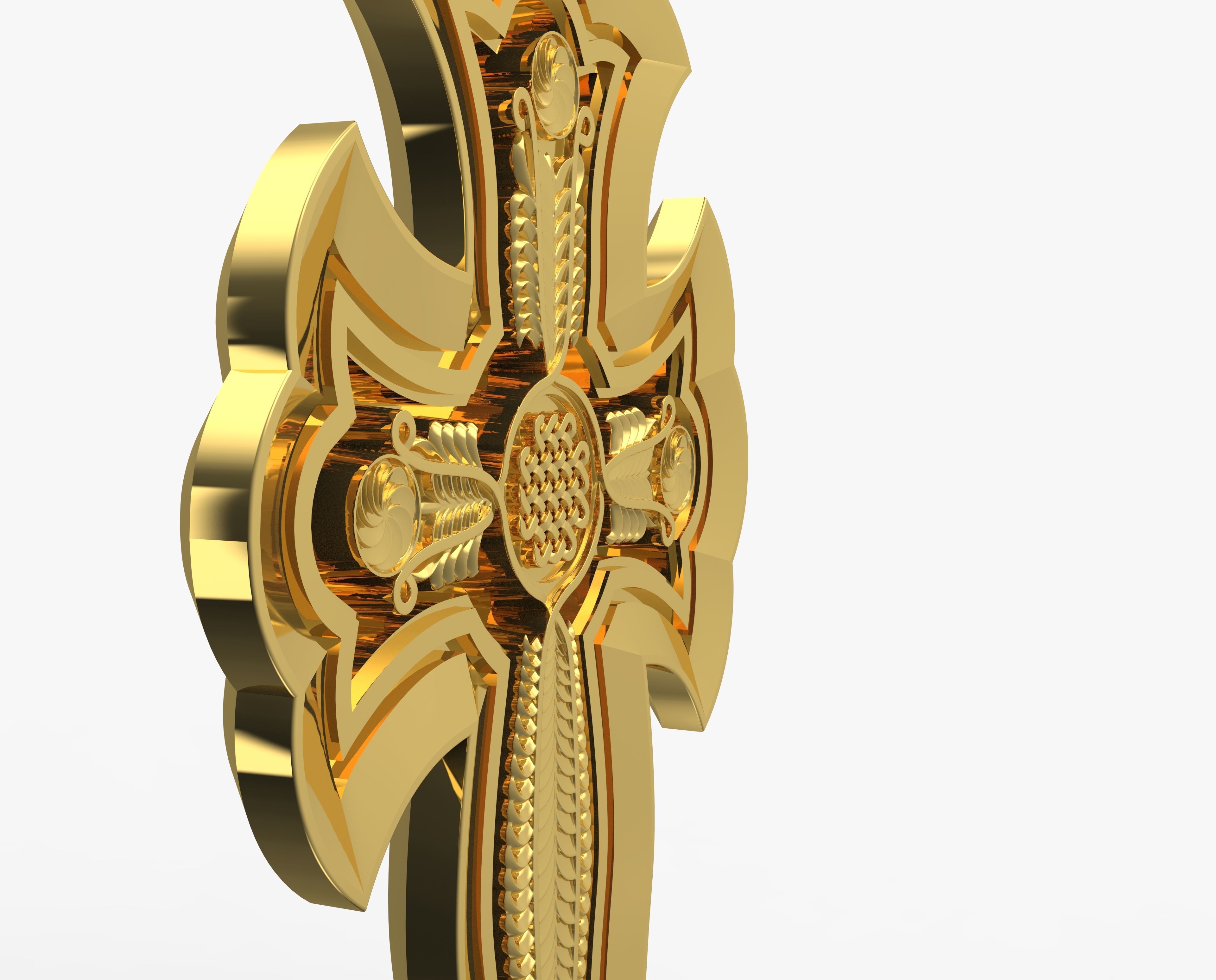 Jewelry Cross Khach Armenia  3D print model_6