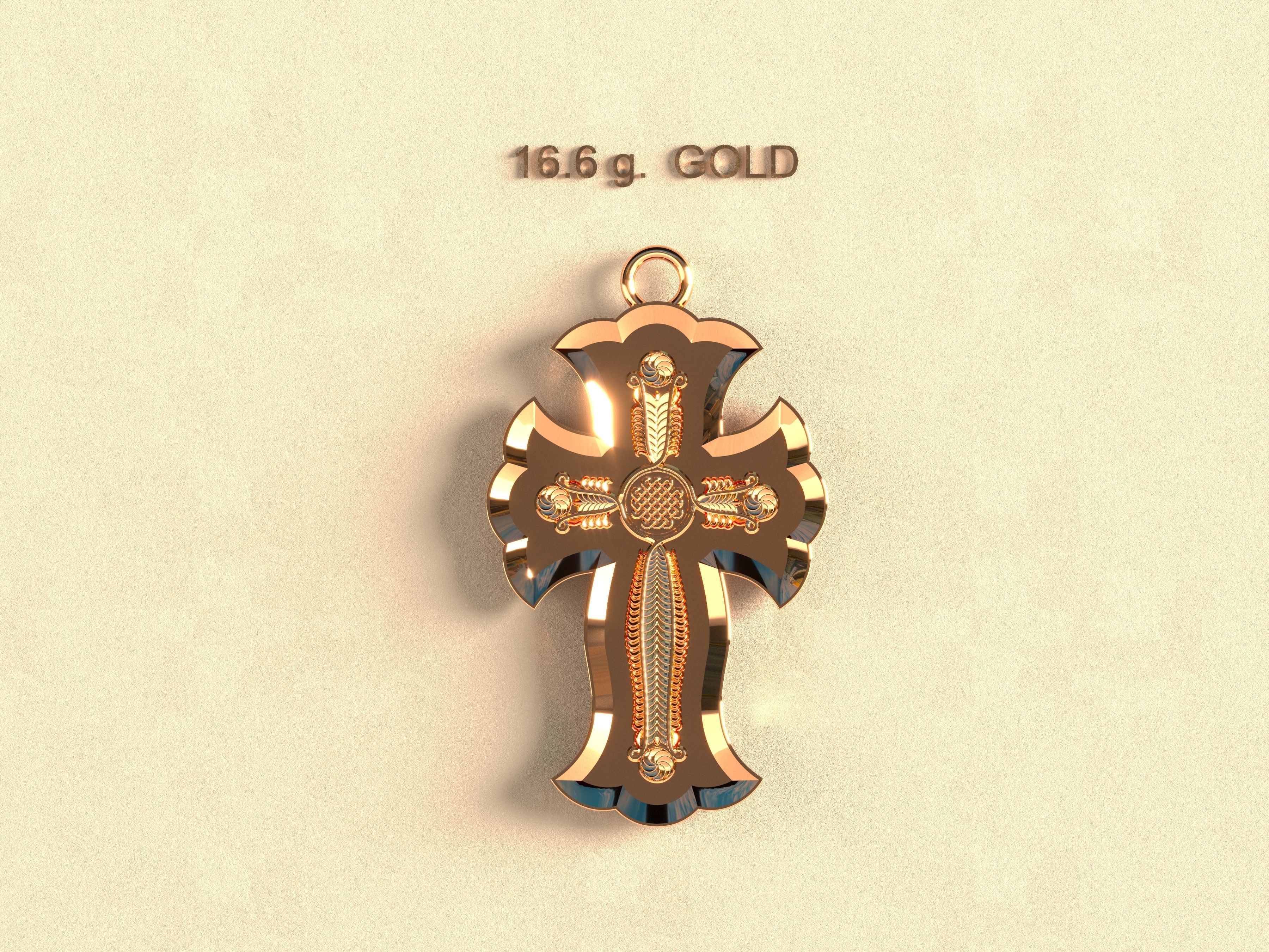 Jewelry Cross Khach Armenia  3D print model_1