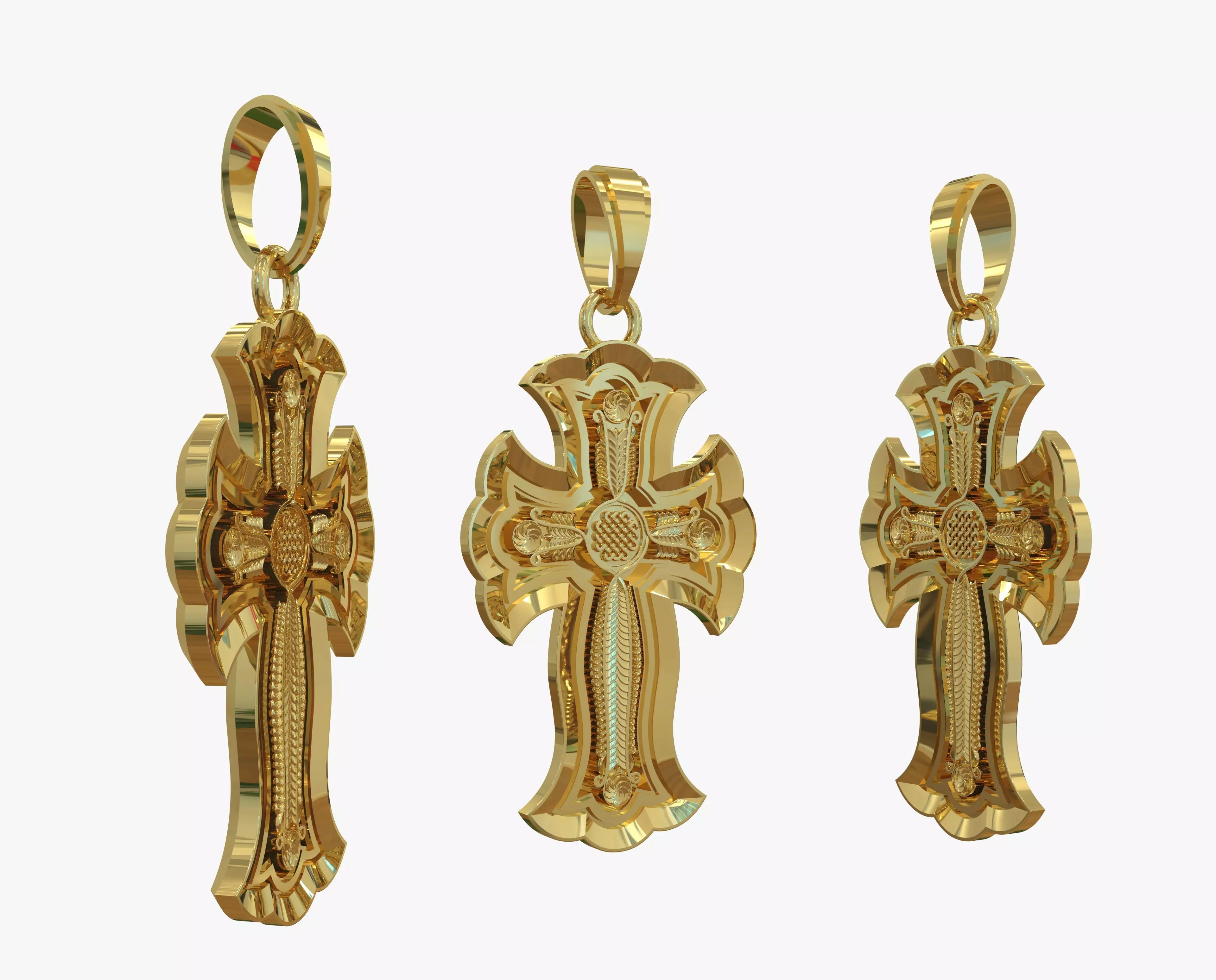 Jewelry Cross Khach Armenia  3D print model_0