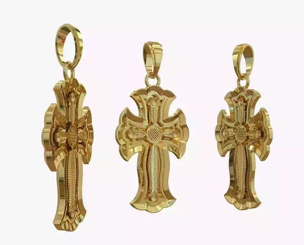 Jewelry Cross Khach Armenia  3D print model