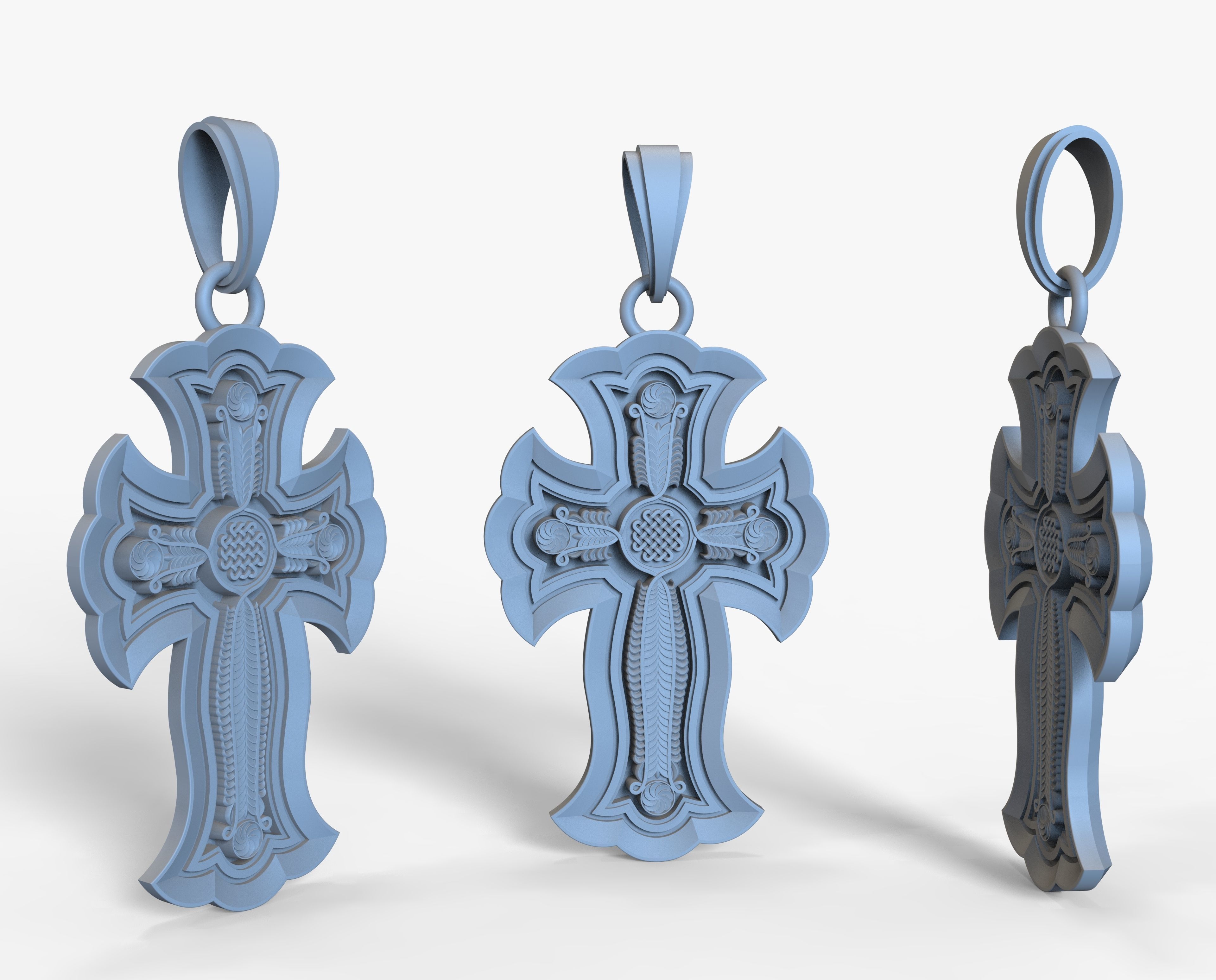 Jewelry Cross Khach Armenia  3D print model_5