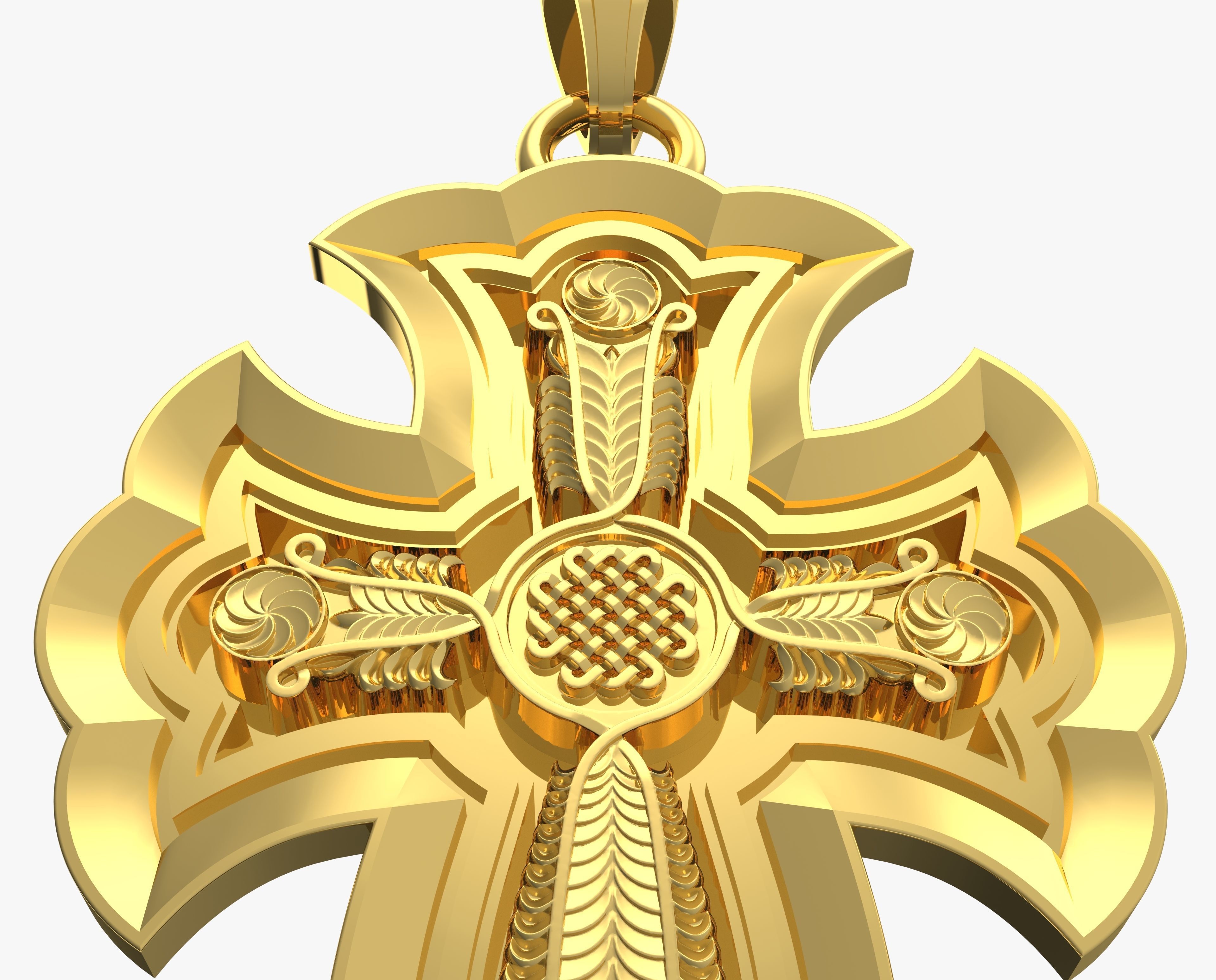 Jewelry Cross Khach Armenia  3D print model_9