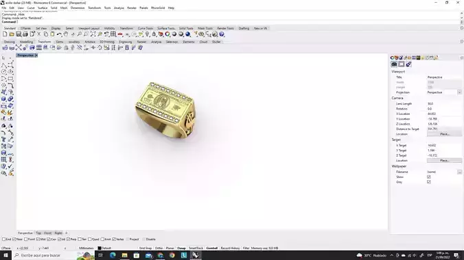anillo billete de 100 dollares 3D print model