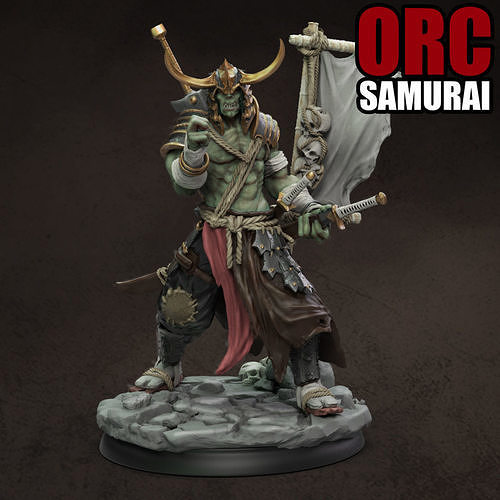 Orc Samurai 3D print model