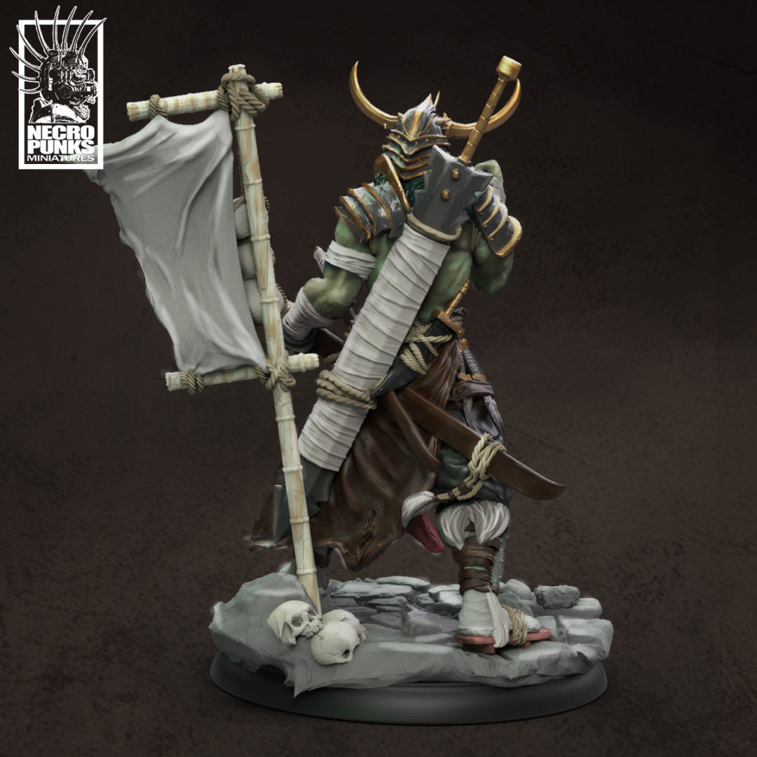 Orc Samurai 3D print model_1