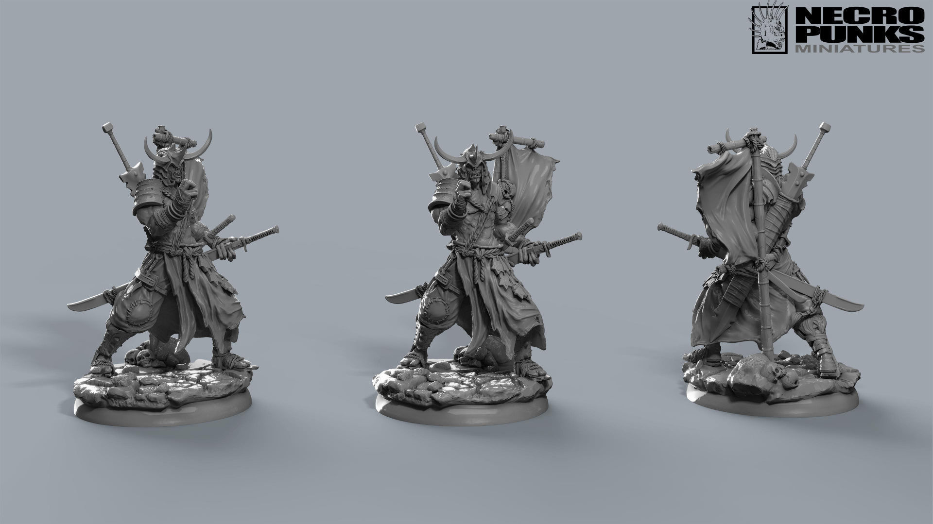 Orc Samurai 3D print model_2