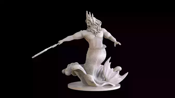 King Merman Statue