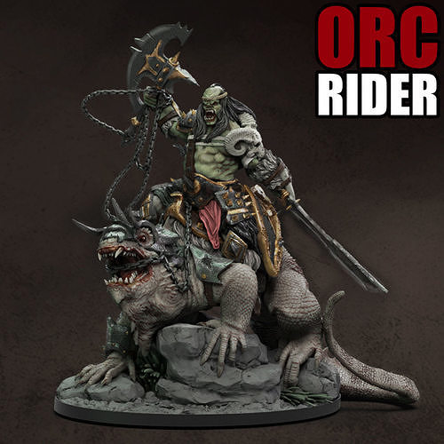 Orc Rider 3D print model