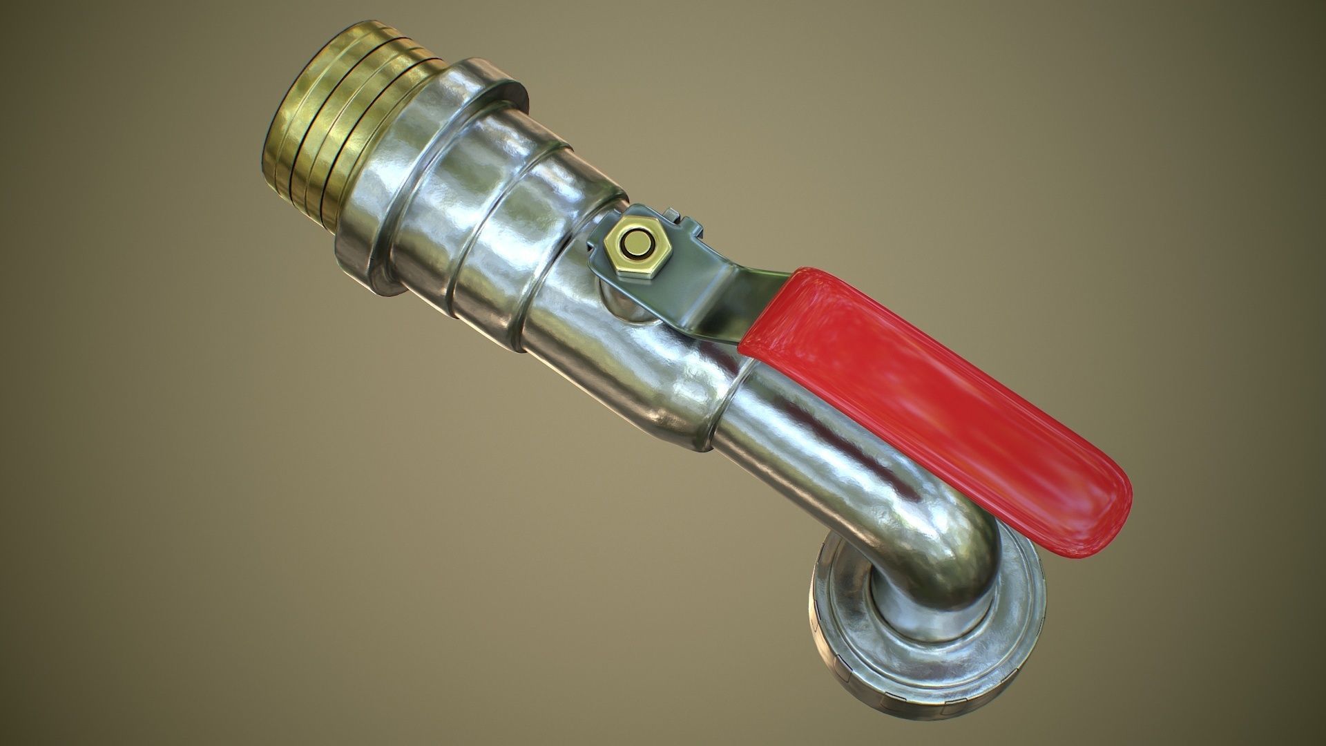 Garden Tap 3D model_9
