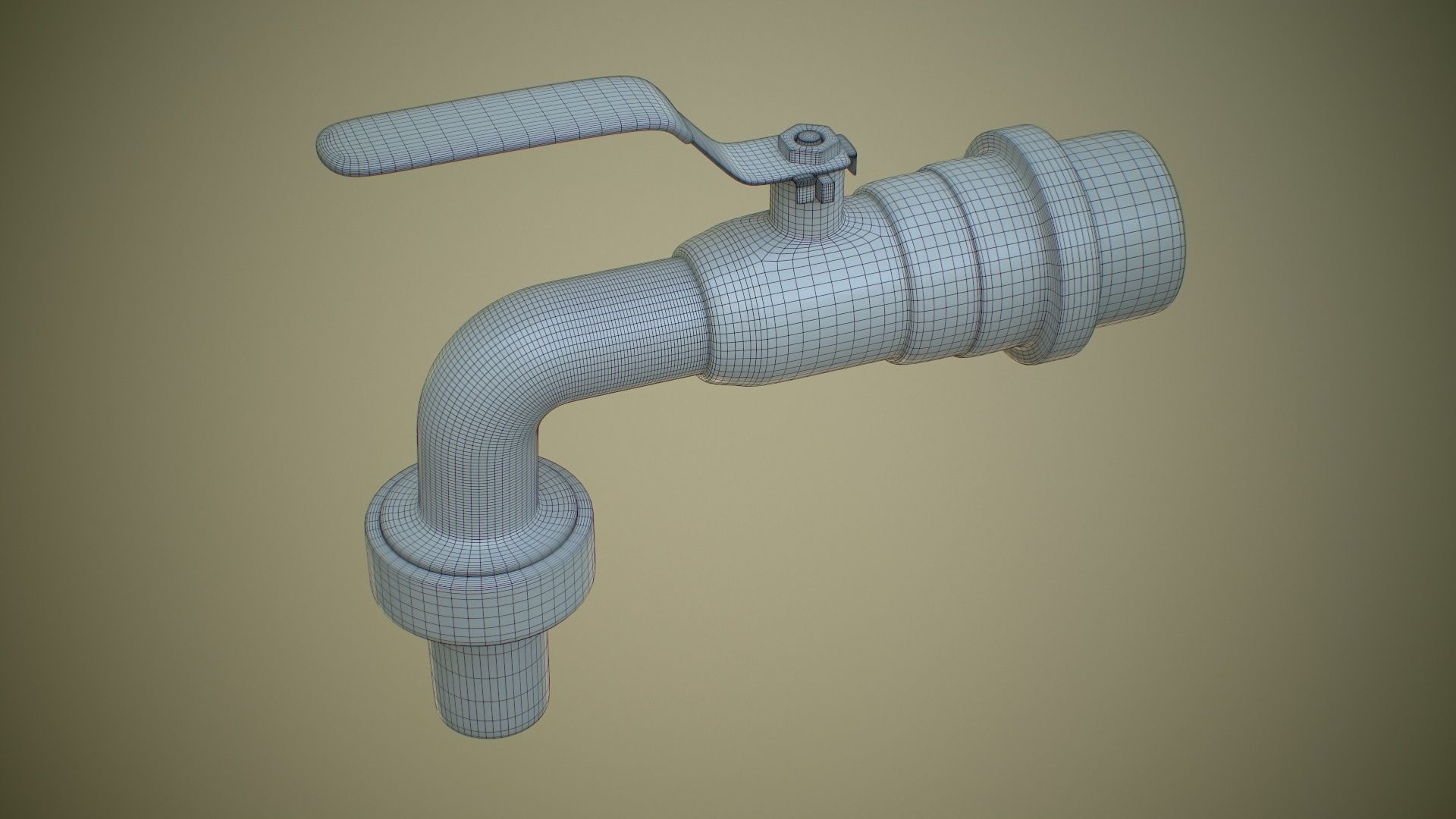 Garden Tap 3D model_15