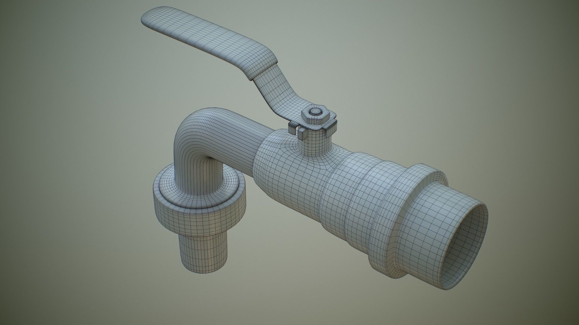 Garden Tap 3D model_12