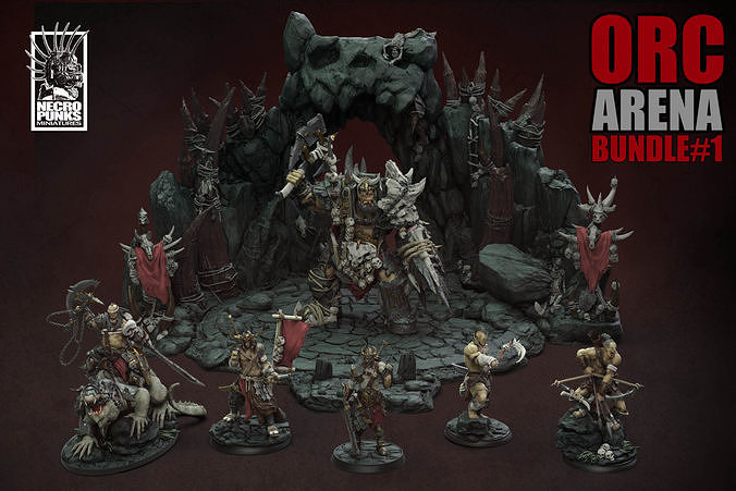 Bundle 01 - Orc Arena 3D print model