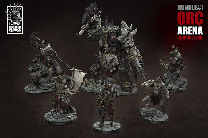 Orc Arena -Characters 3D print model