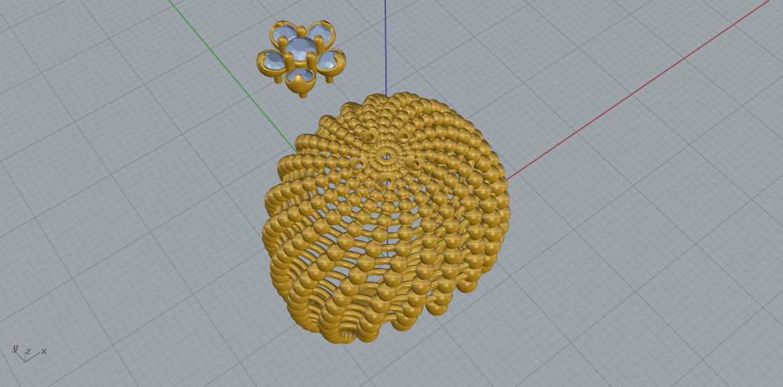 Cactus Ring 3D print model D17 3D print model_14