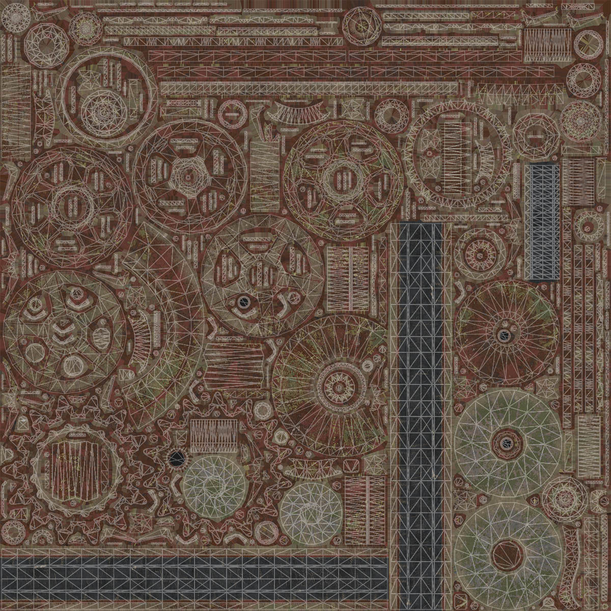 BMP-1 IFV Abandoned Low-poly 3D model_20