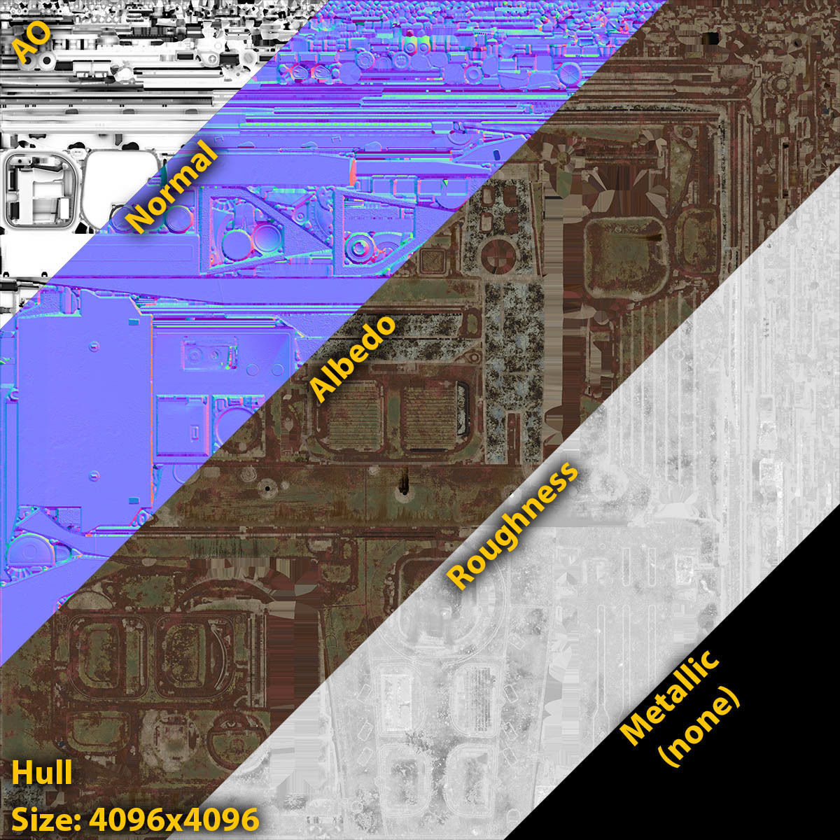 BMP-1 IFV Abandoned Low-poly 3D model_15