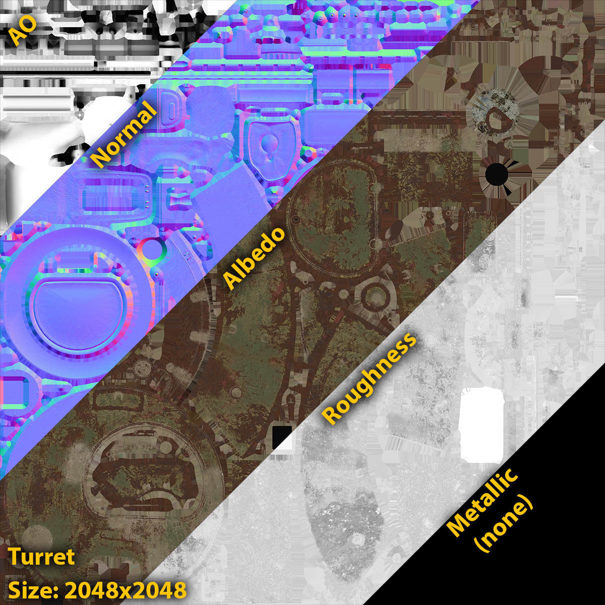 BMP-1 IFV Abandoned Low-poly 3D model_17