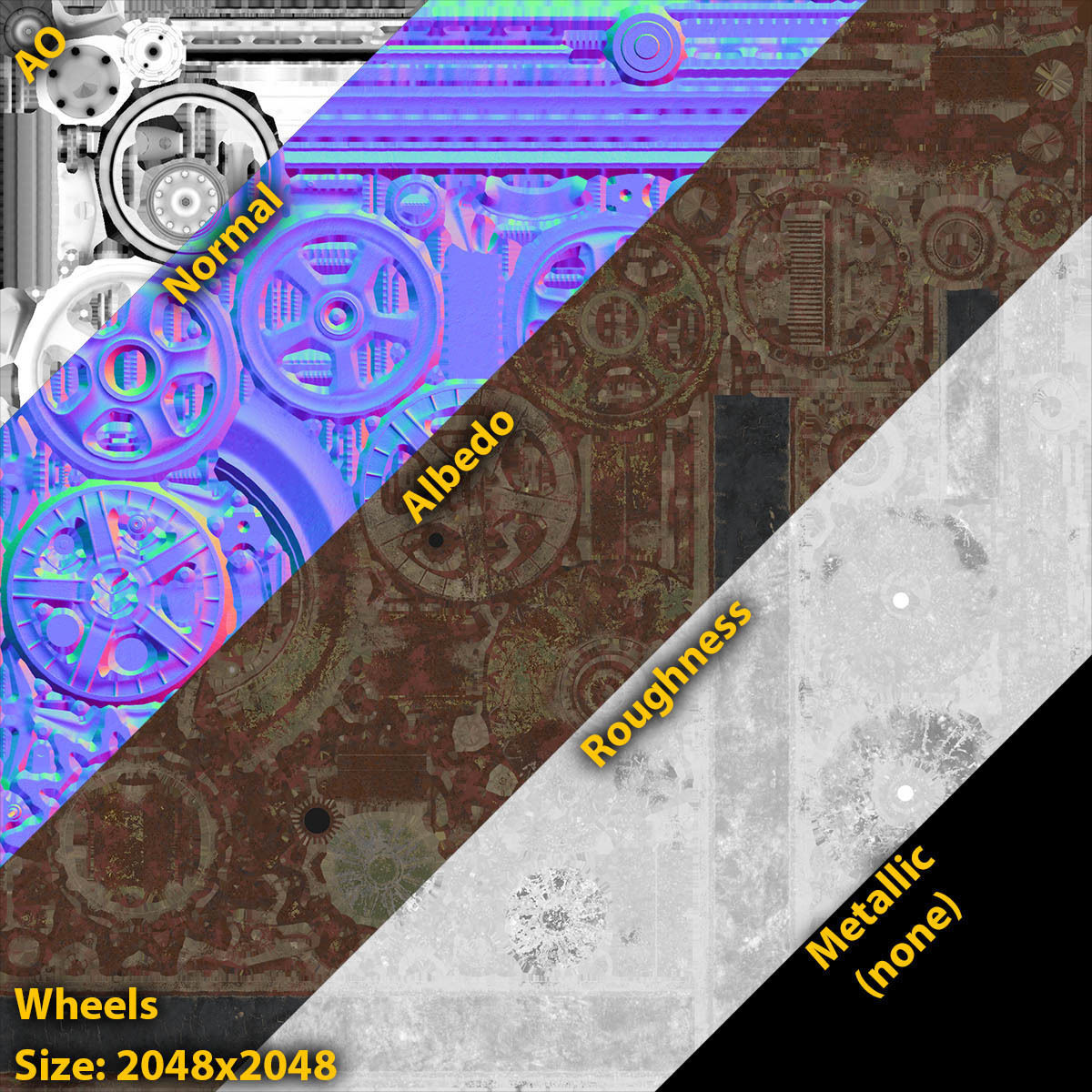 BMP-1 IFV Abandoned Low-poly 3D model_19