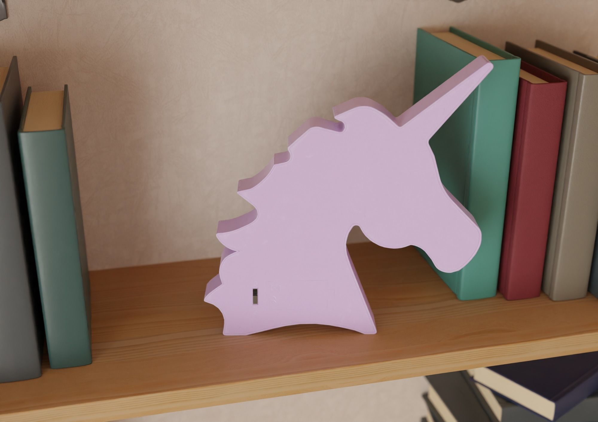 Unicorn-shaped Nightlight 3D model_13