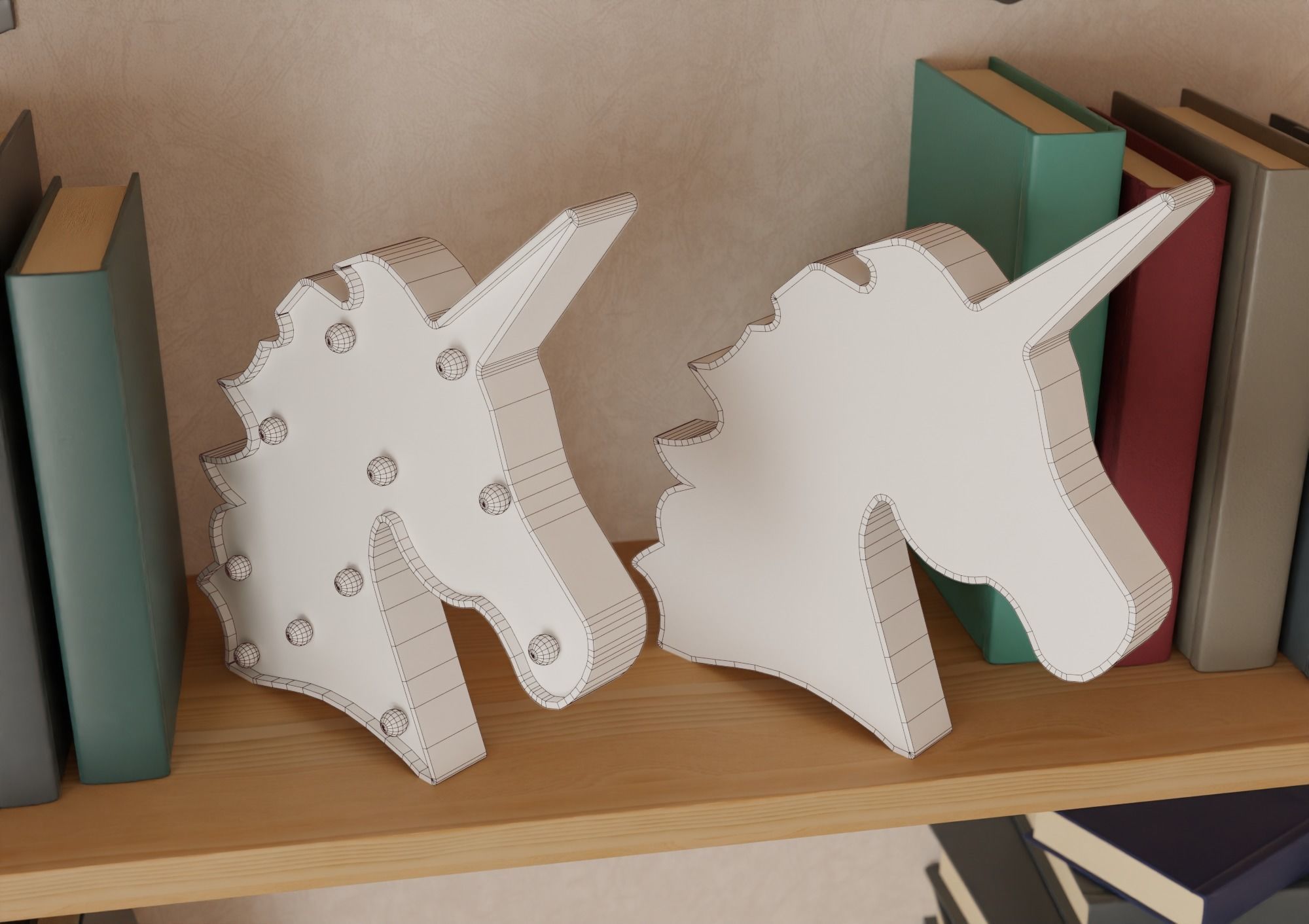 Unicorn-shaped Nightlight 3D model_7