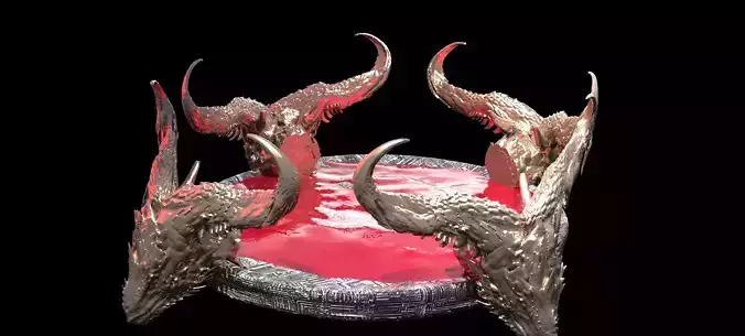Demon Scull Stand  3D model