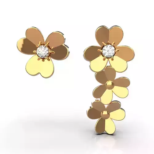 Flower earrings