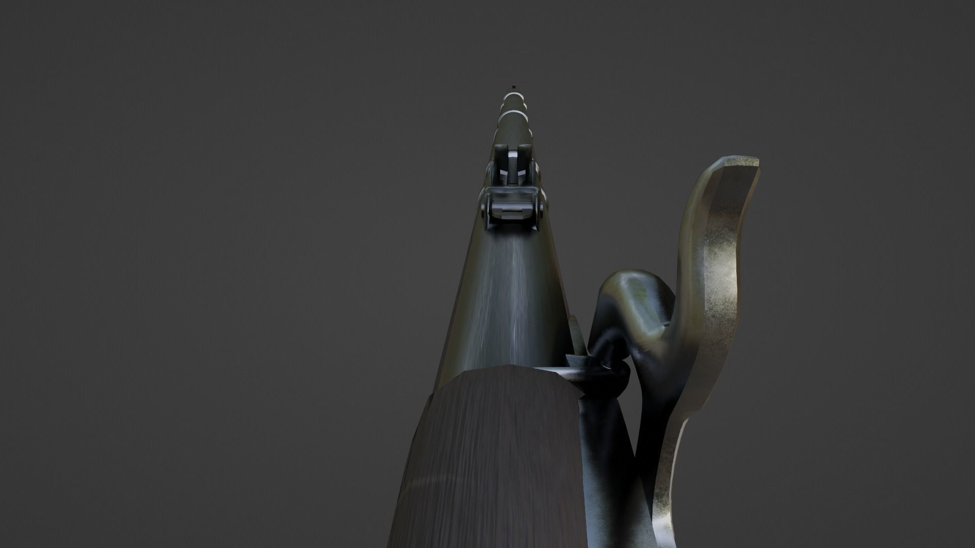 1853 Enfield Target Percussion Musket Low-poly 3D model_13